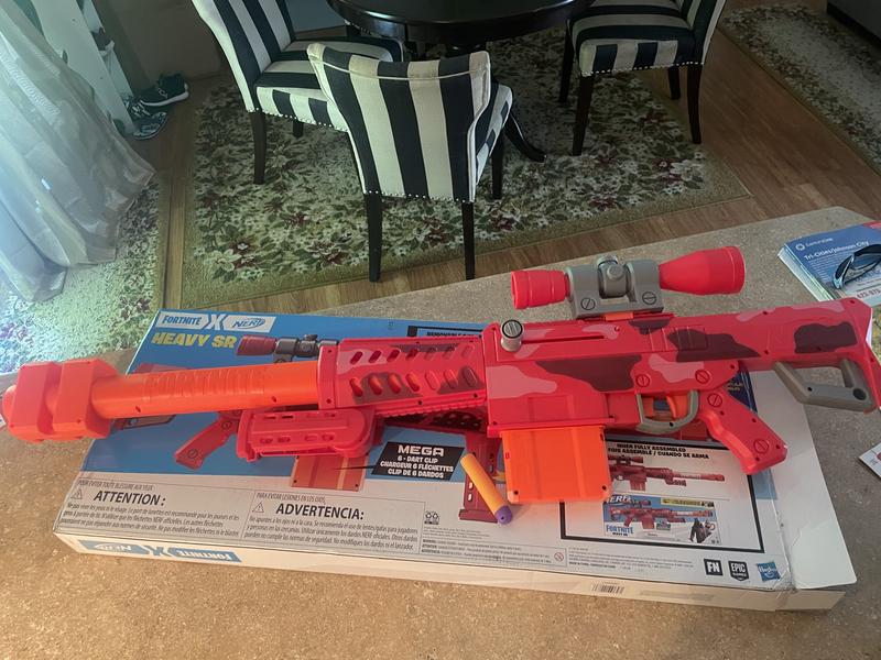 Nerf Fortnite Heavy SR トイガン NERF Fortnite Heavy SR Blaster Scope, Big Blaster, 6 Mega