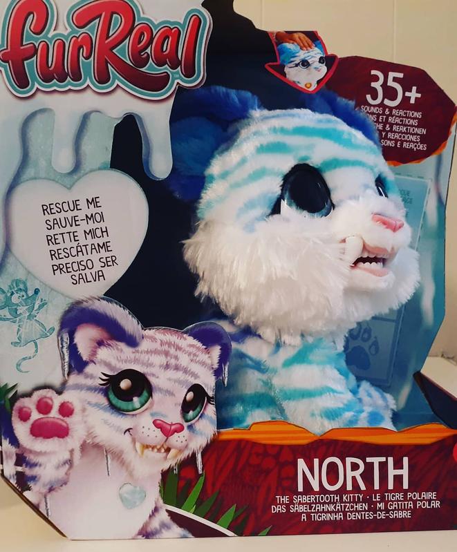 furreal north the sabertooth kitty interactive pet toy