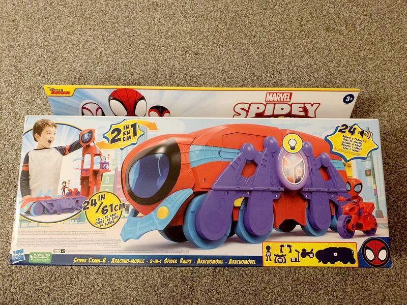 Marvel Spidey and His Amazing Friends Spider Crawl-R, 2-en-1 Deluxe