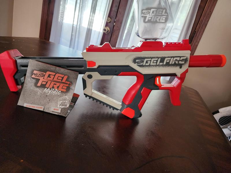 Nerf Pro Gelfire Full Auto Gel Blaster Rifle (Model: Mythic), MORE