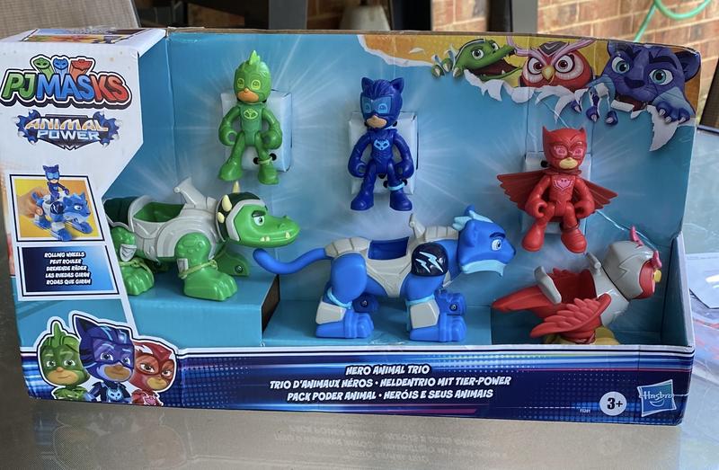 PJ Masks Animal Power Hero Animal Trio Preschool Toy, Action