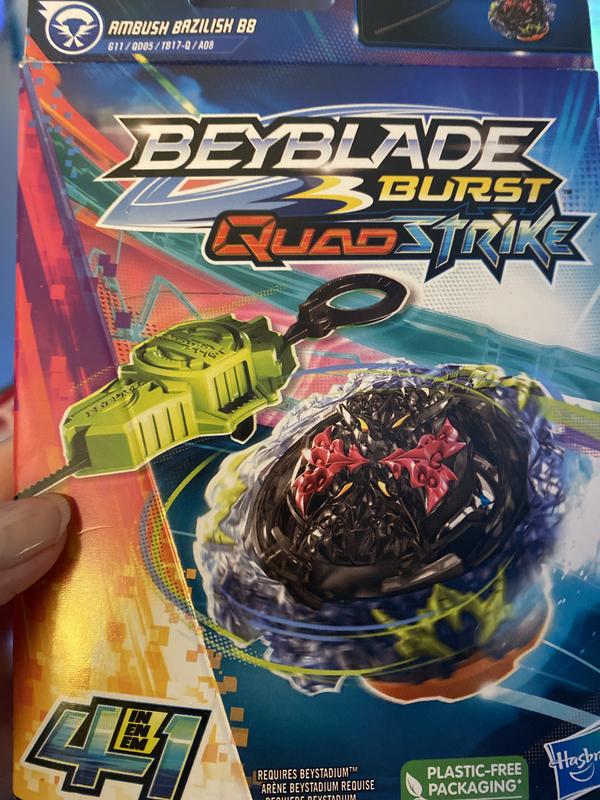 beyblade quadstrike kit inicial (hasbro - f6784eu4)