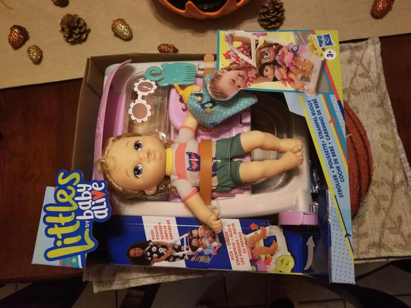 Hasbro Littles By Baby Alive Blonde Baby Doll With Push N Kick Stroller 1 Ct Fred Meyer