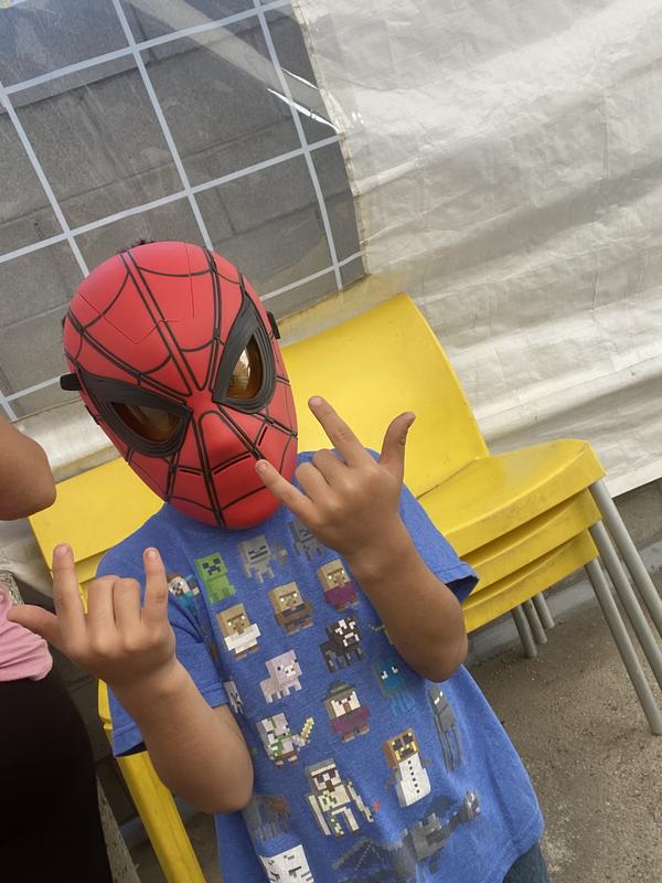  Spider-Man Marvel Glow FX Mask - Máscara electrónica con ojos  móviles iluminados para juegos de rol, para niños a partir de 5 años :  Juguetes y Juegos