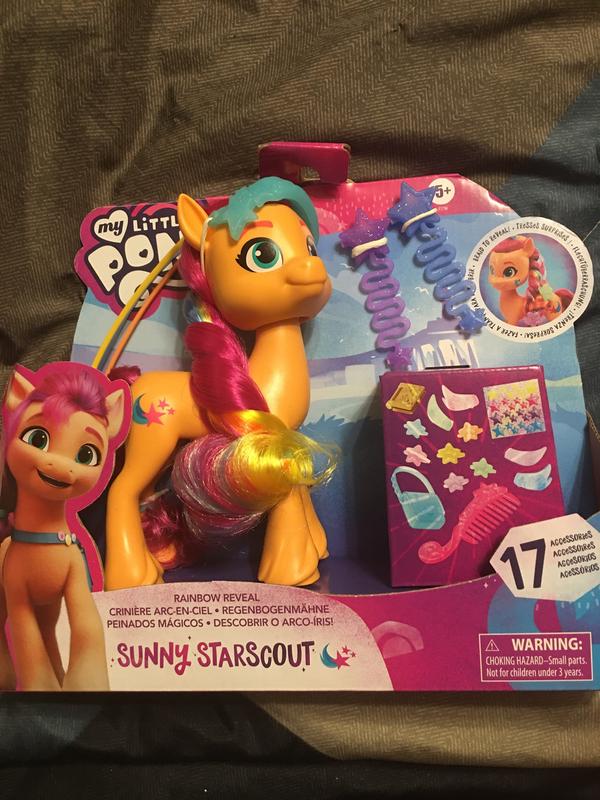 My Little Pony: A New Generation Rainbow Reveal Sunny Starscout 6-inch  Orange Pony Toy 