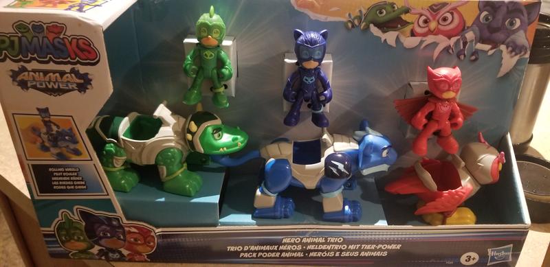 PJ Masks Animal Power Hero Animal Trio Preschool Toy, Action