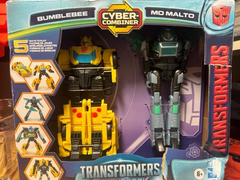 Transformers Toys EarthSpark Cyber-Combiner Bumblebee and Mo Malto