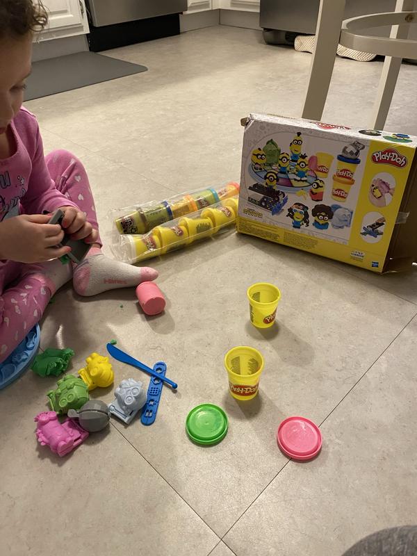 Tons of pieces and containers of play dough