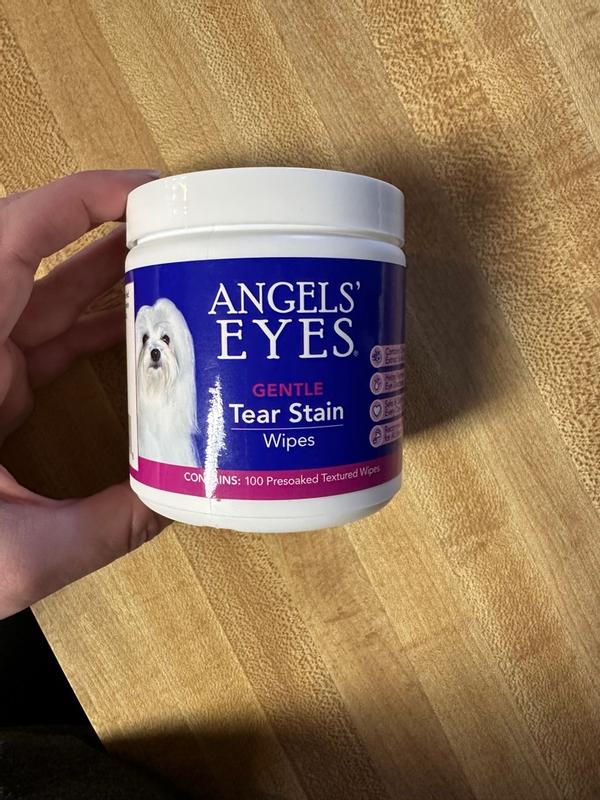 Angels Eyes Gentle Tear Stain Wipes for Dogs Count of 100