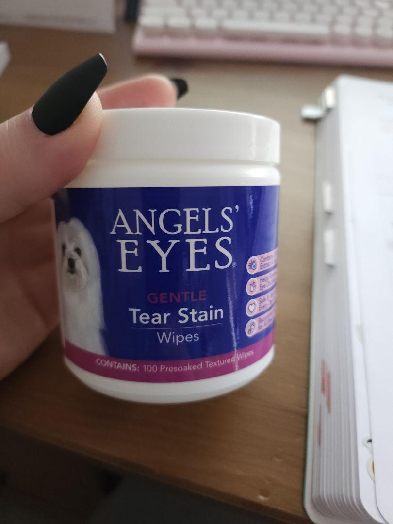 Angels' Eyes Hypoallergenic Tear Stain and Eye Wipes for Dogs