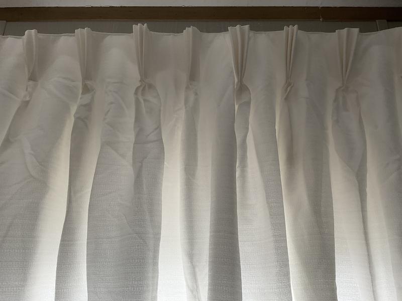 Pinch Pleated with Back Tabs