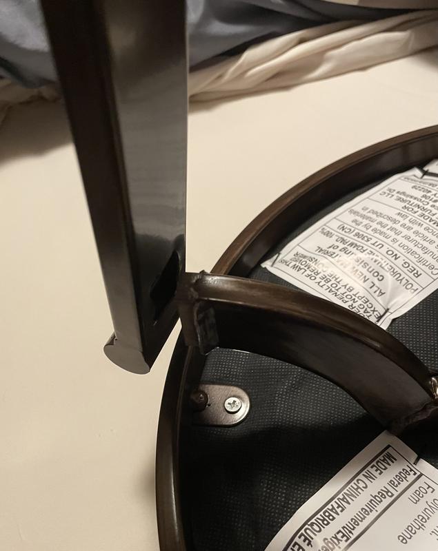 broken welds on leg support