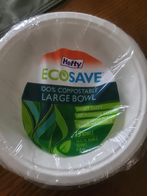  Hefty EcoSave Disposable Oval Platters, Made from