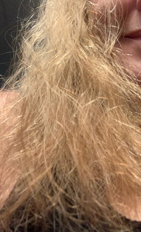 Frizzy before using the Dryer/Styler