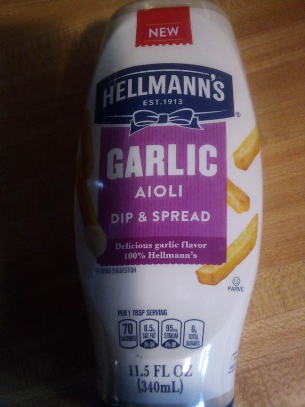 Hellmann's Garlic Dip & Spread Garlic Aioli 11.5 oz - The Fresh Grocer