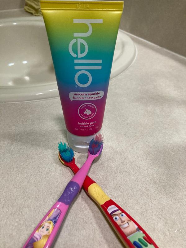 sparkle the unicorn toothbrush