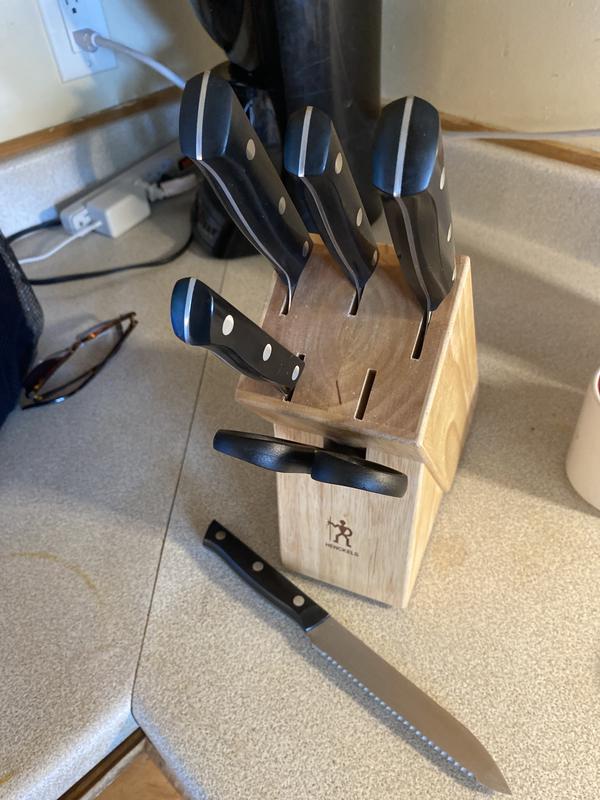 Knife block with knives