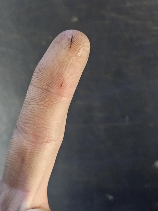 Cuts from the back of the knife