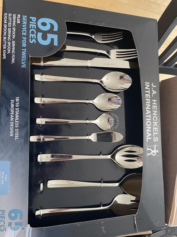 J.A. HENCKELS INTERNATIONAL Lani 65-Piece 18/10 Stainless Steel
