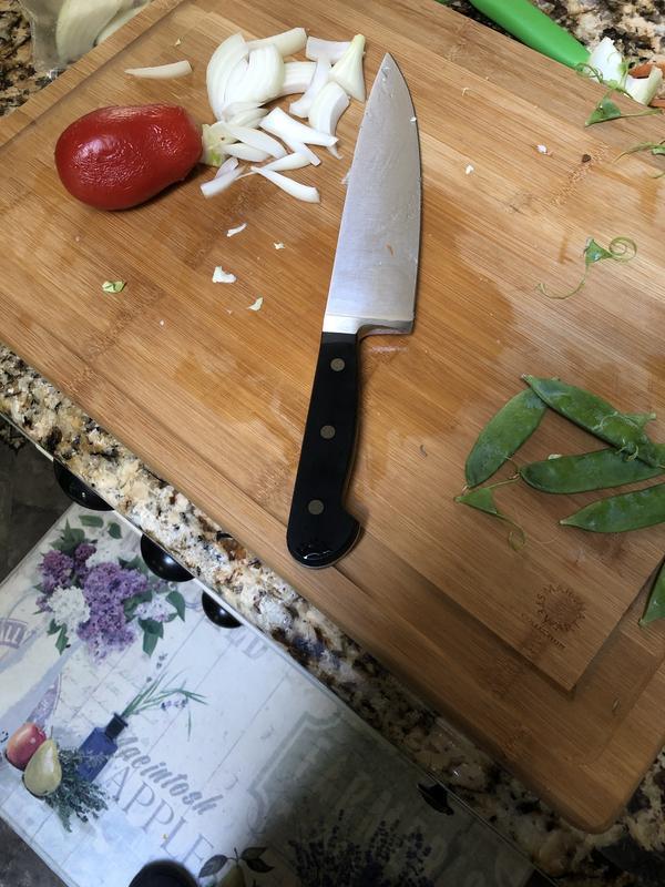 My new knife l love it cut real easily and stay sharp