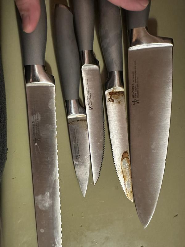 Rust on half my knives.