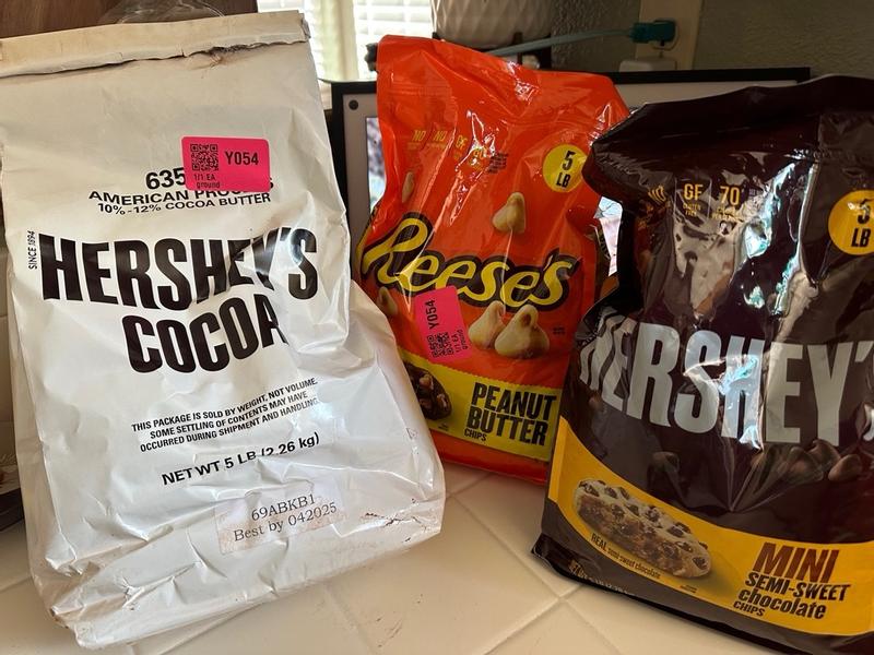 HERSHEY'S Cocoa, Natural Unsweetened, 1 lb, 12 ct