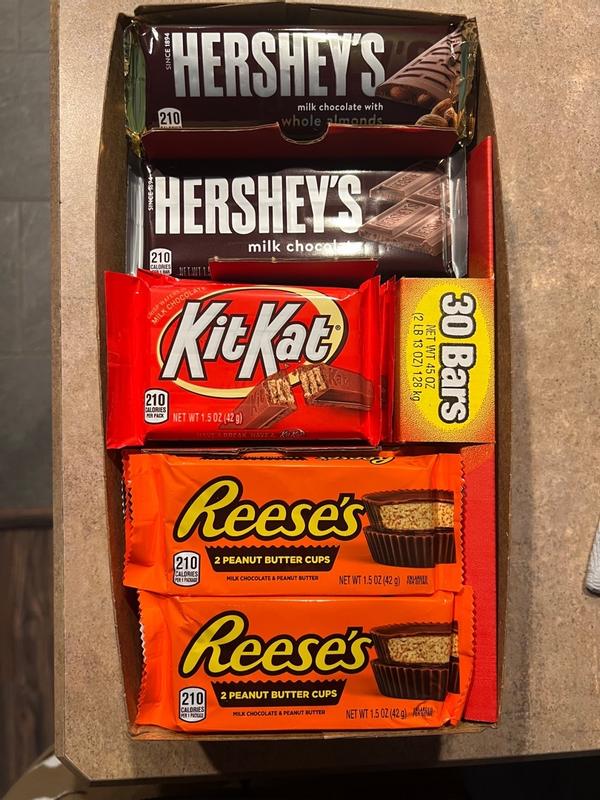 HERSHEY'S Variety Pack Assorted Candy Bars, 13.5 lb box, 144 bars