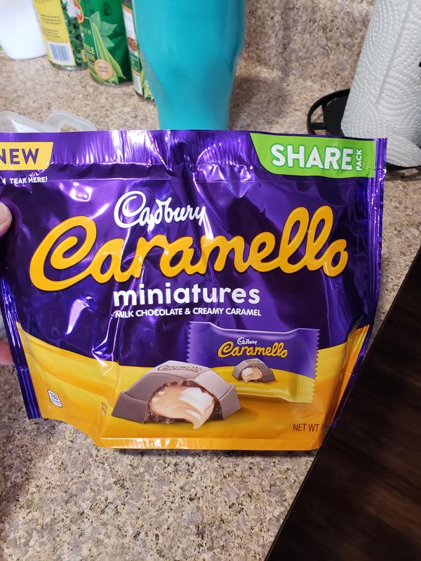 Cadbury Caramello Miniatures Milk Chocolate Caramel Candy Bag, 8 Oz
