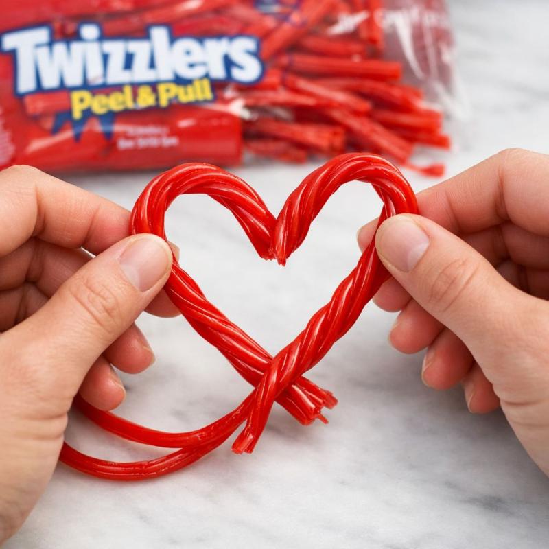 TWIZZLERS PULL 'N' PEEL Cherry Flavored Candy, 14 oz bag