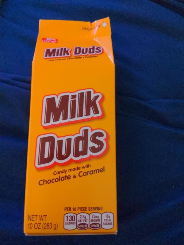 MILK DUDS Candy, 10 oz box