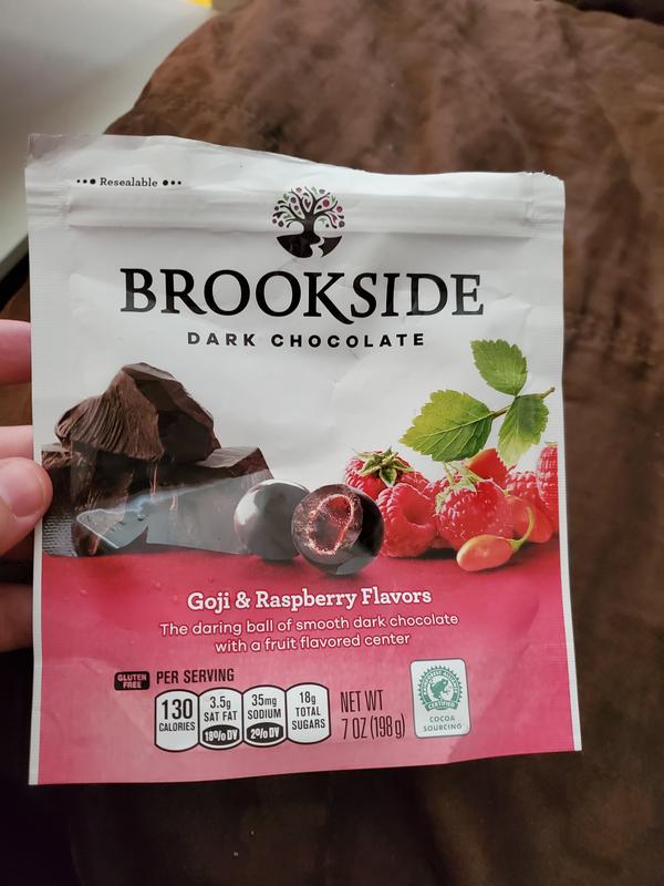 BROOKSIDE Dark Chocolate Goji and Raspberry Flavors Candy 7 oz bag