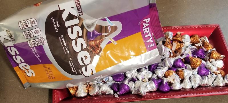 HERSHEY'S KISSES and HUGS Assorted Milk Chocolate and White Creme Candy,  Individually Wrapped, 15.6 oz, Family Pack