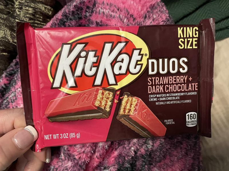 Kit Kat DUOS Dark Chocolate Strawberry 1.5oz bar or 24ct box