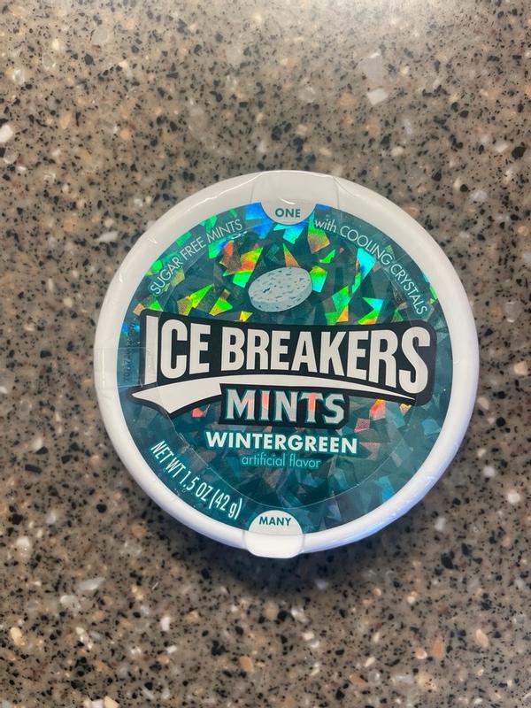 ICE BREAKERS Wintergreen Sugar Free Mints, 1.5 oz puck