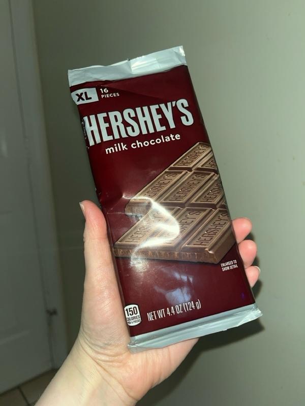 HERSHEY'S Milk Chocolate XL Candy Bar, 4.4 oz