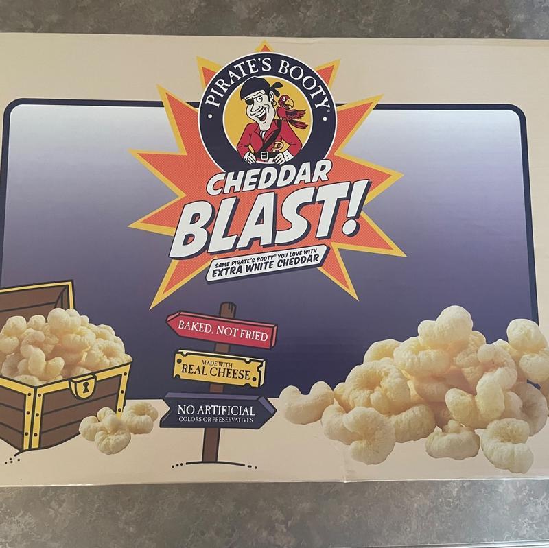 PIRATE'S BOOTY Cheddar Blast Extra White Cheddar Rice & Corn Puffs