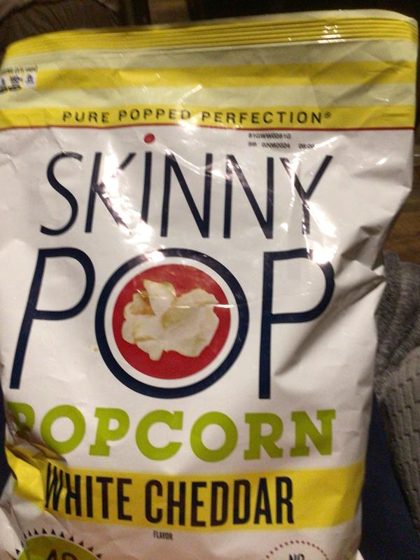 Skinny Pop Popcorn, White Chocolate Peppermint 7.4 Oz