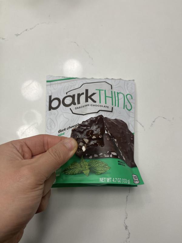 Bark Thins Dark Chocolate Mint, Fair Trade And Non Gmo Snacking Chocolate  Bag, 4.7 Oz, Shop