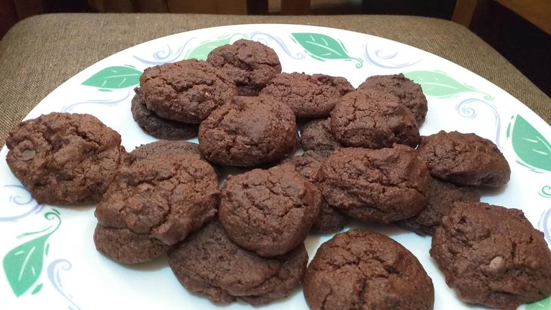 Double Chocolate Plum Cookies - Basilmomma