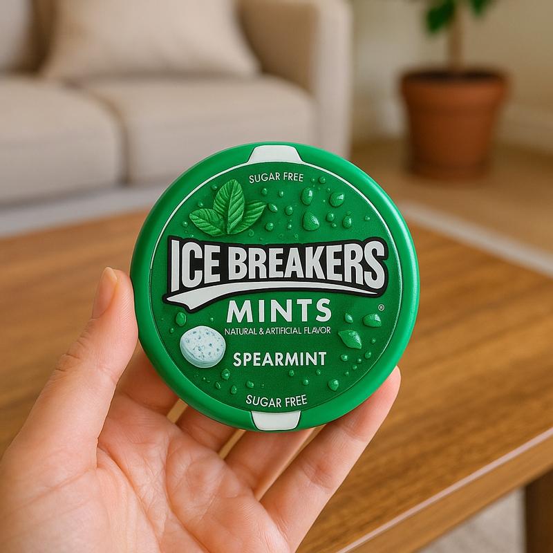 グリーンアップルデーース Buy ICE BREAKERS Spearmint Sugar Free Mints Tin, 1.5 oz from