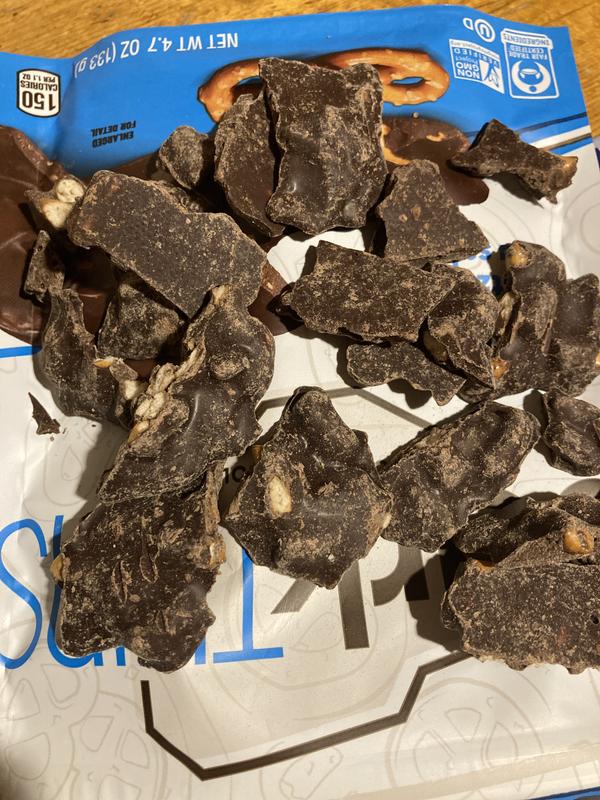 barkTHINS Dark Chocolate Pretzel and Sea Salt Snacking Chocolate Bag, 1 bag  / 4.7 oz - Kroger
