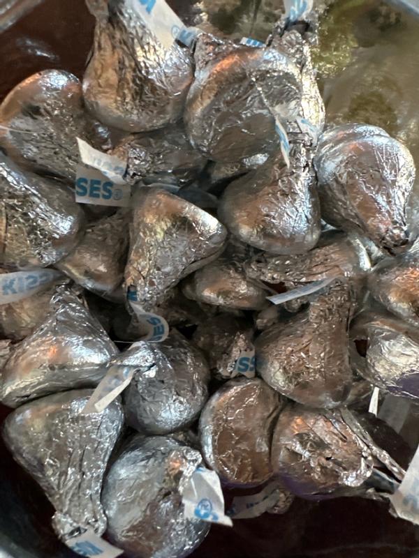 quot;Hershey's Kisses Milk Chocolate Silver Foil Candy, 5 lb Bulk Bag&quot