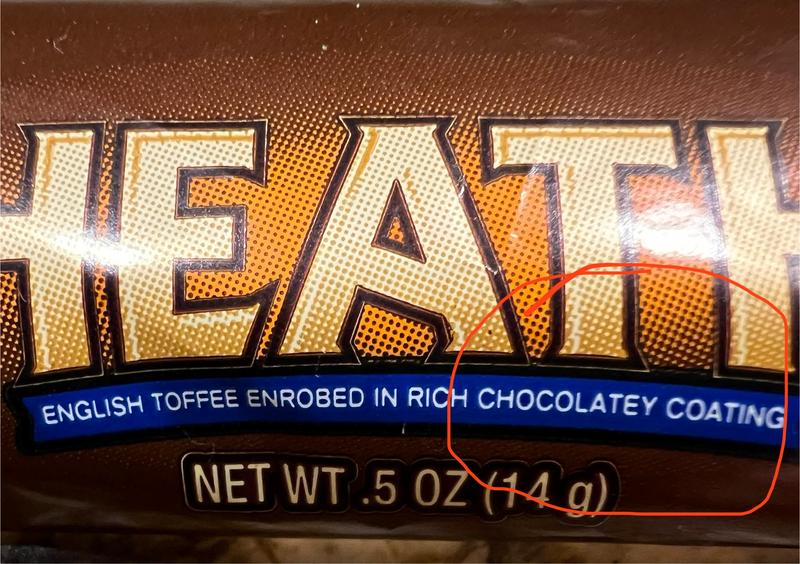 HEATH Chocolatey English Toffee Candy Bar, 1 bar / 1.4 oz - King Soopers