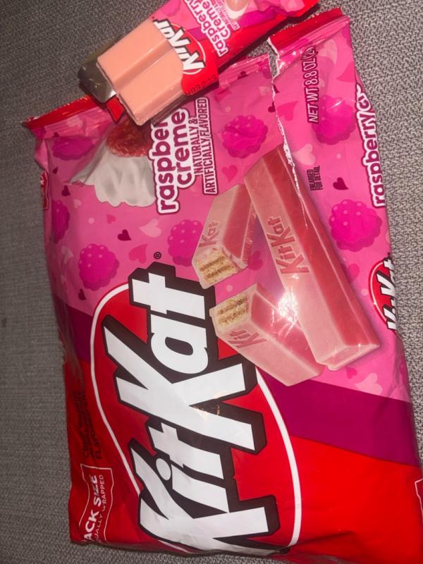 KIT KAT® Valentine's Raspberry Creme Snack Size Candy Bars, 8.8 oz bag