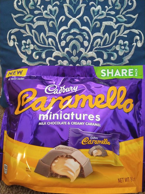 Cadbury Caramello Miniatures Milk Chocolate Caramel Candy Bag, 8 Oz