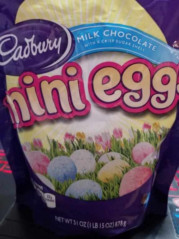 CADBURY MINI EGGS Milk Chocolate Candy, 1.5 oz bag, 36 count box