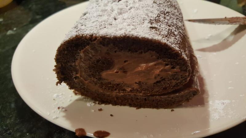 Chocolate Mousse Cake Roll Recipe