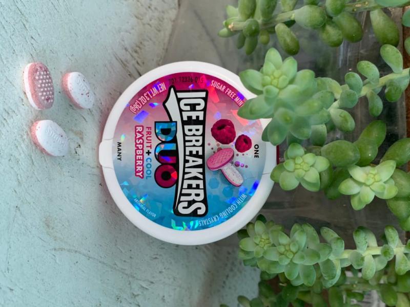 Ice Breakers Duo Fruit + Cool Raspberry Sugar Free Mints, 1.3 oz 