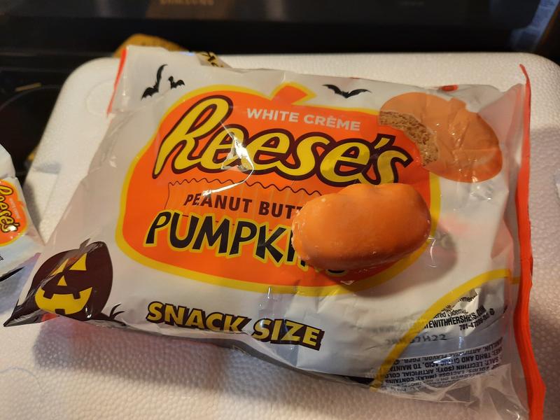 REESE'S Milk Chocolate Peanut Butter Snack Size Pumpkins, 39.8 oz bag, 65  pieces