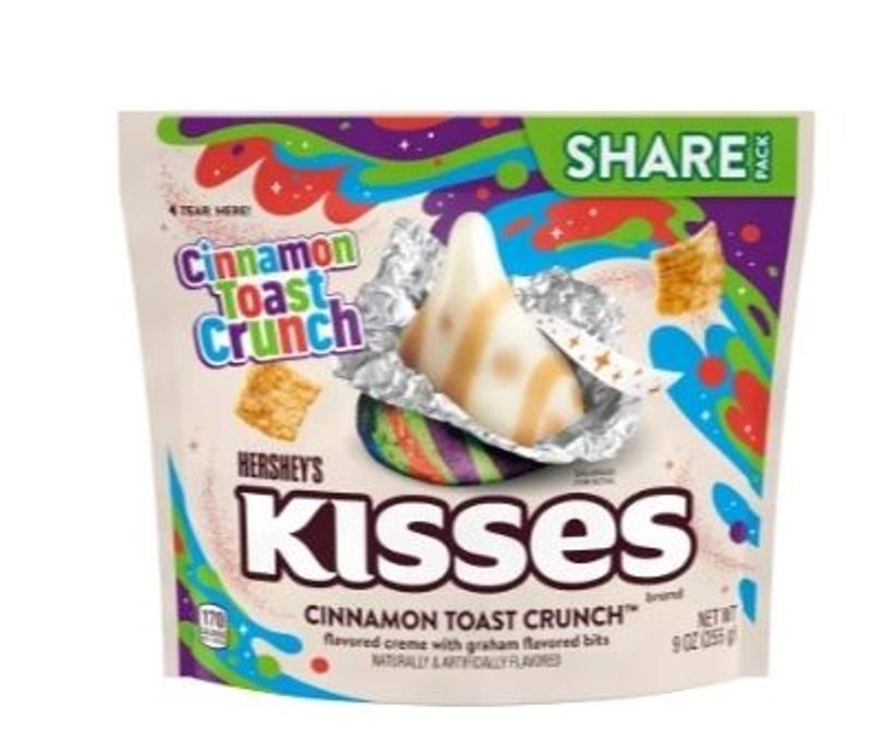 Hershey's 9 oz KISSES CINNAMON TOAST CRUNCH Flavored Candy Share